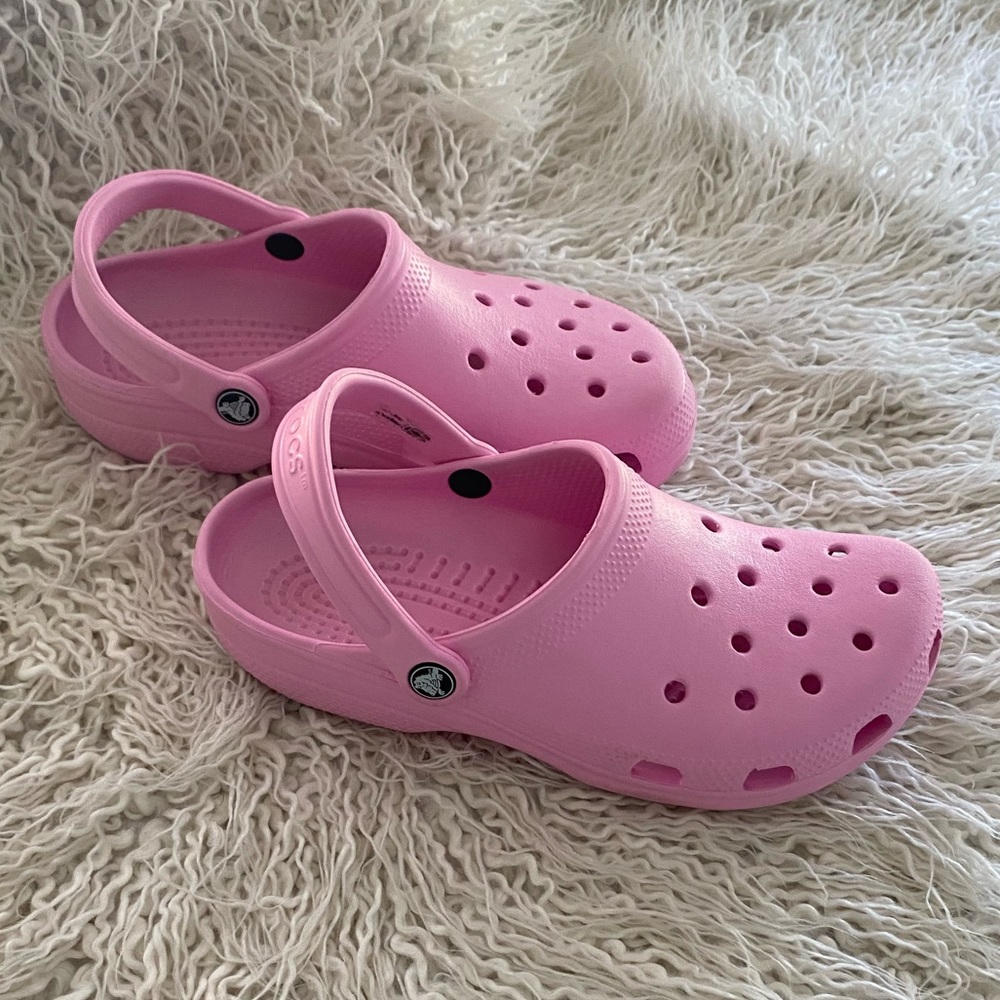 Crocs Unisex Classic Clog - Pink Lemonade W9 M7